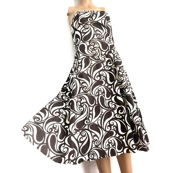Anthropologie Dresses & Skirts - Anthropologie Tabitha Strapless Swirl Dress 12 L